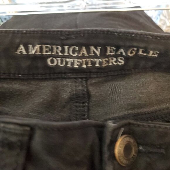 American Eagle 2 Short Black Hi Rise Jegging Skinny‎ jeans - Picture 3 of 7